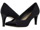 Walking Cradles Scorpio (black Snake Velvet Fabric) Women's 1-2 Inch Heel Shoes