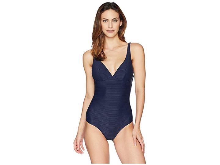 Jets Swimwear Australia Disposition D-dd Cup Underwire One-piece (navy) Women's Swimsuits One Piece