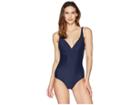 Jets Swimwear Australia Disposition D-dd Cup Underwire One-piece (navy) Women's Swimsuits One Piece