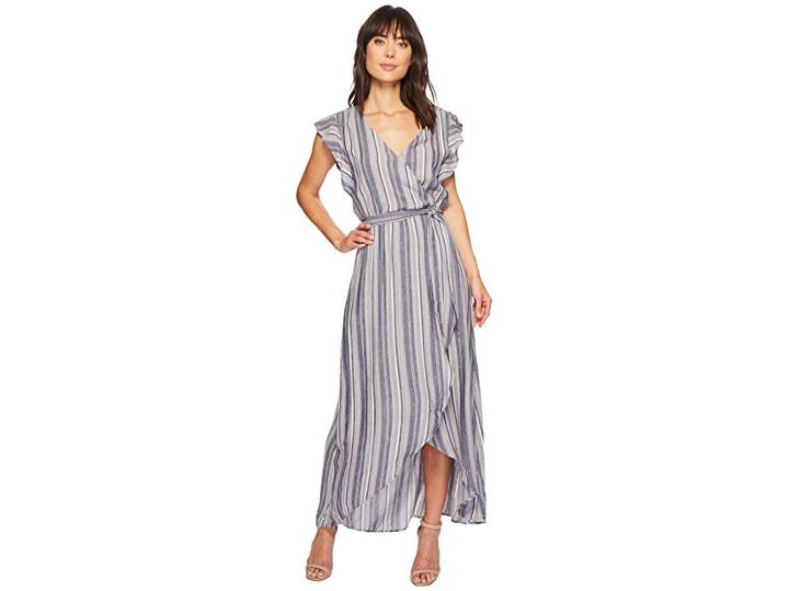 Splendid Tulip Sleeve Dress (chambray Multi) Women's Dress