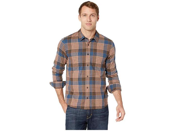 Toad&co Flannagan Long Sleeve Shirt (blue Wing Teal) Men's Long Sleeve Button Up