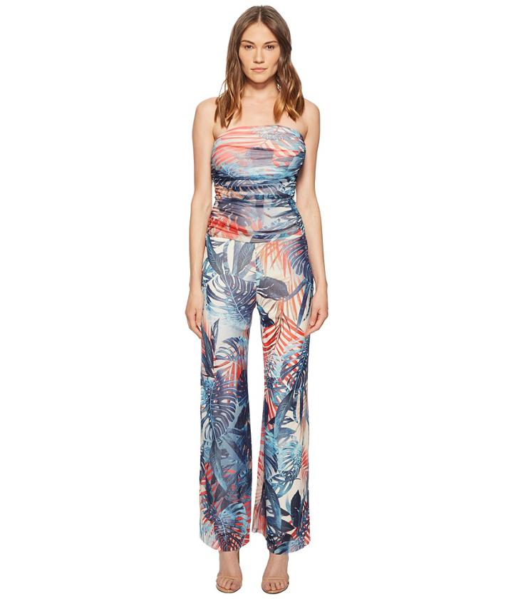 Fuzzi Strapless Jumpsuit (zaffiro) Women's Jumpsuit & Rompers One Piece