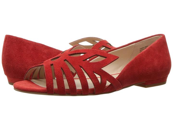Seychelles Purrfect (red Suede) Women's Sandals