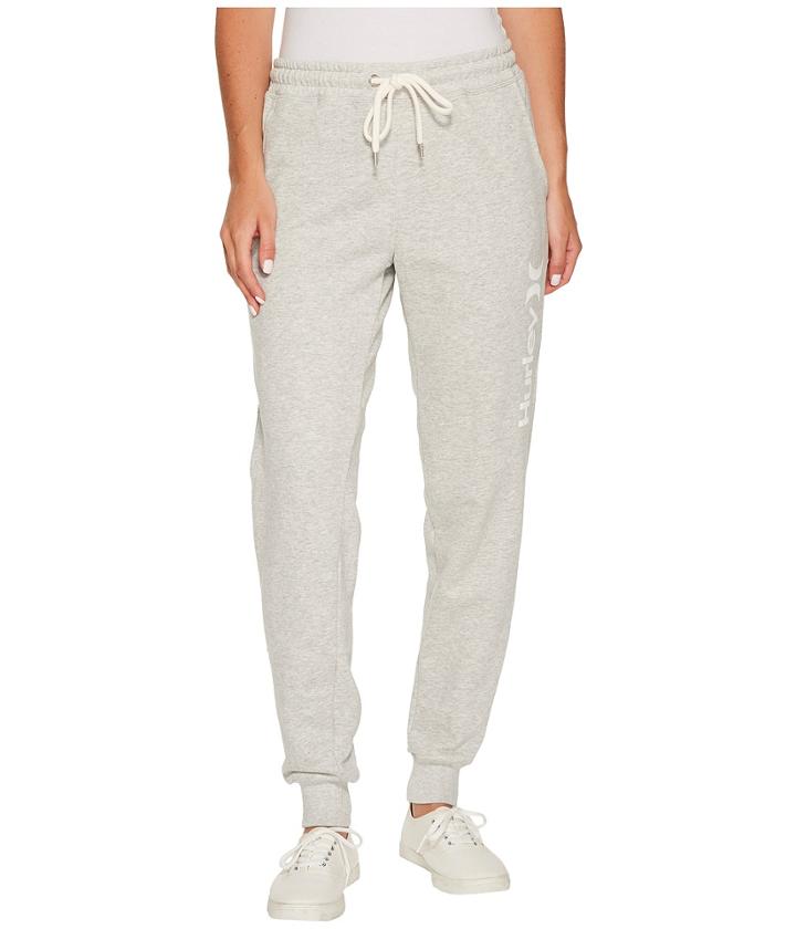 Hurley One And Only Cuffed Track Pants (grey Heather) Women's Casual Pants