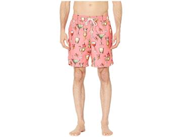 U.s. Surf Club Cocktails Swim Shorts (pink Coral) Men's Swimwear