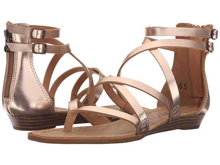 Blowfish Bungalow (rose Gold Pisa Pu) Women's Sandals