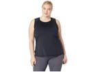 Shape Activewear Plus Size Stealth Tank (black) Women's Sleeveless