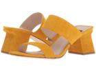 Nine West Churen 40th Anniversary Slide Sandal (yellow Suede) Women's Sandals