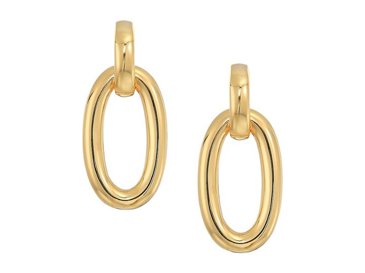 Kate Spade New York Chain Reaction Link Drop Earrings (gold) Earring