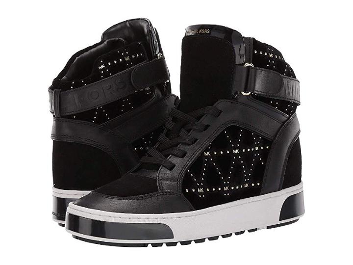 Michael Michael Kors Pia High Top (black 2) Women's Shoes