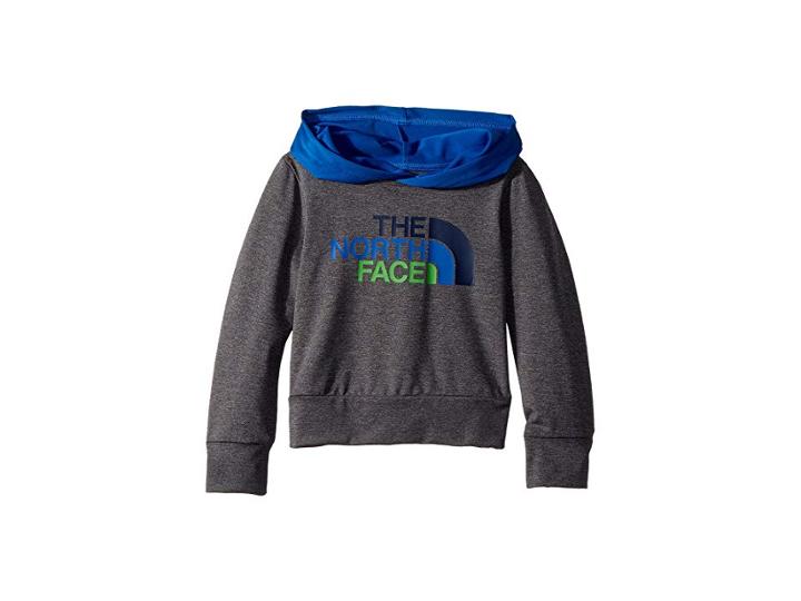 The North Face Kids Long Sleeve Hike/water Tee (toddler) (tnf Medium Grey Heather/turkish Sea) Boy's Sweatshirt