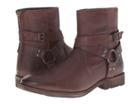 Frye Ethan Harness (dark Brown Buffalo Leather) Cowboy Boots
