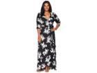 Kiyonna Meadow Dream Maxi Dress (tropical Noir) Women's Dress