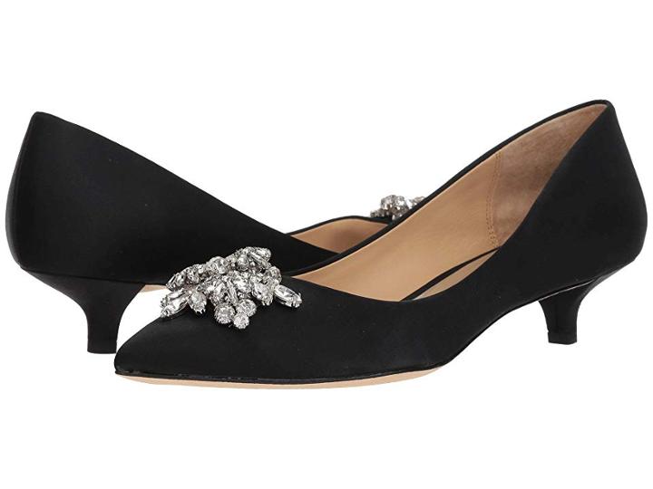 Badgley Mischka Vail (black Satin) High Heels