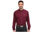 Cinch Long Sleeve Button Down Solid (burgundy) Men's Long Sleeve Button Up