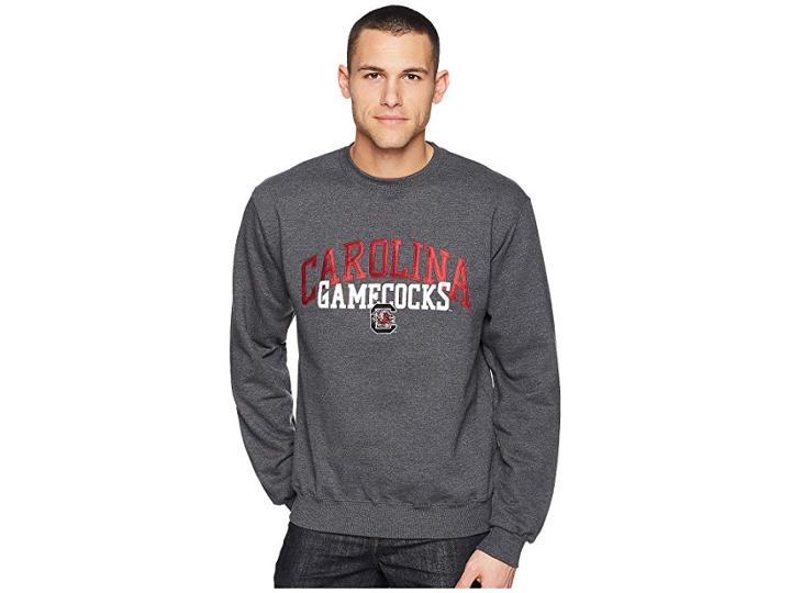 Champion College South Carolina Gamecocks Eco(r) Powerblend(r) Crew (granite Heather) Boy's Short Sleeve Pullover