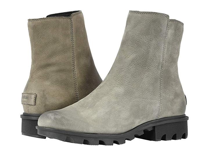 Sorel Phoenixtm Zip (quarry Full Grain Leather) Women's Zip Boots