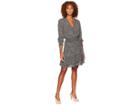 Michael Michael Kors Boho Block Ruffle Dress (black/maroon) Women's Dress