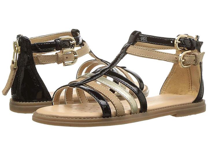 Geox Kids Karly 16 (little Kid) (black) Girl's Shoes