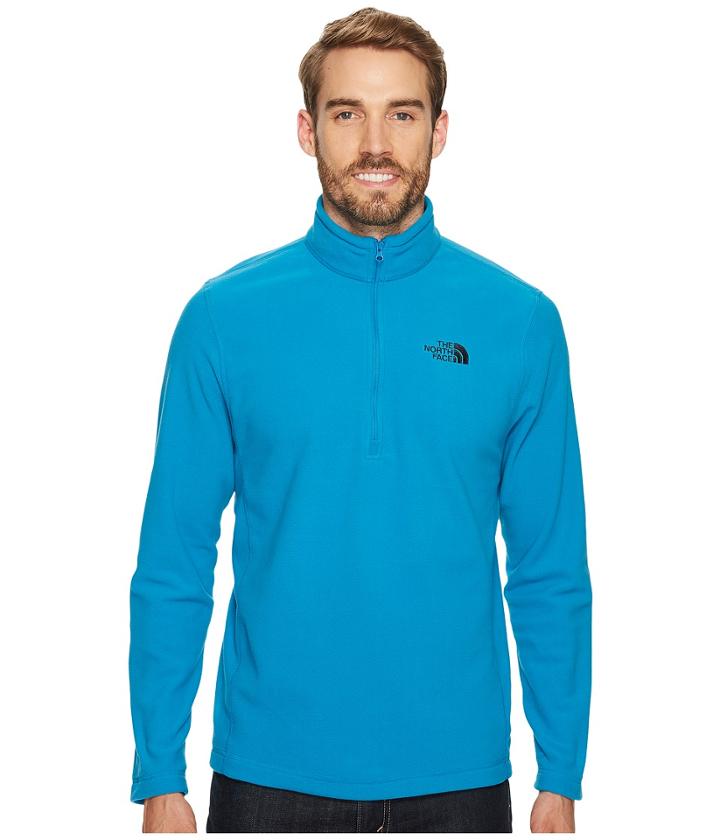 The North Face Tka 100 Glacier 1/4 Zip (brilliant Blue) Men's Sweatshirt