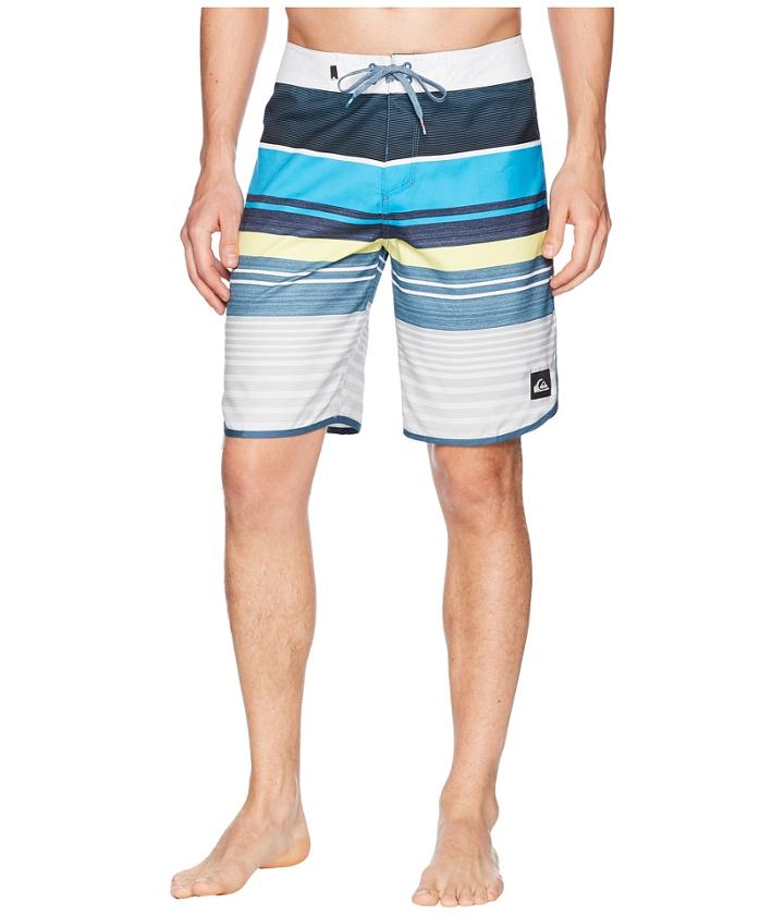 Quiksilver Eye Scallop 20 Boardshorts (cyan Blue) Men's Swimwear