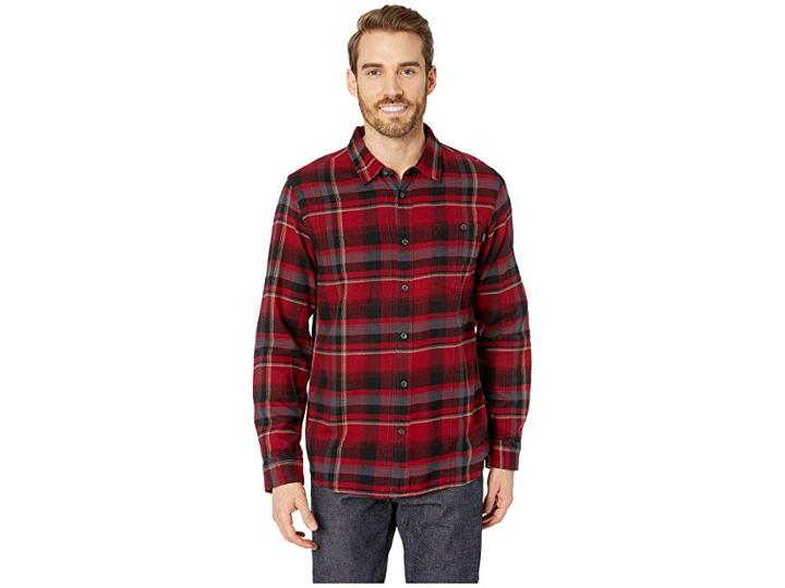 O'neill Redmond Flannel (crimson) Men's Long Sleeve Button Up