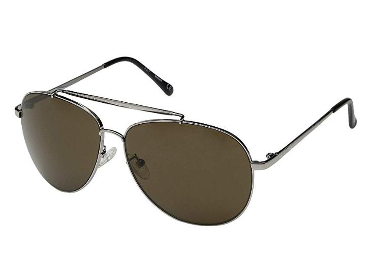 Timberland Tb7129 (shiny Gunmetal/brown) Fashion Sunglasses