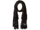 Rebecca Minkoff Chunky Zigzag Muffler (black) Scarves