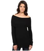 Splendid Launderlux Brigitte Sweater (black) Women's Sweater