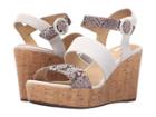 Geox Wjaleah4 (smoke Grey/off-white) Women's Shoes