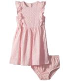 Ralph Lauren Baby Eyelet Cotton Dress Bloomer (infant) (hint Of Pink) Girl's Active Sets