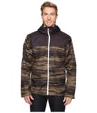 Adidas Outdoor Wandertag Print Jacket (olive Cargo/utility Black) Men's Coat