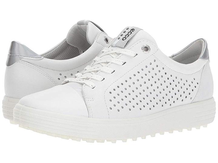 Ecco Golf Casual Hybrid 2 Perf (white) Women's Golf Shoes