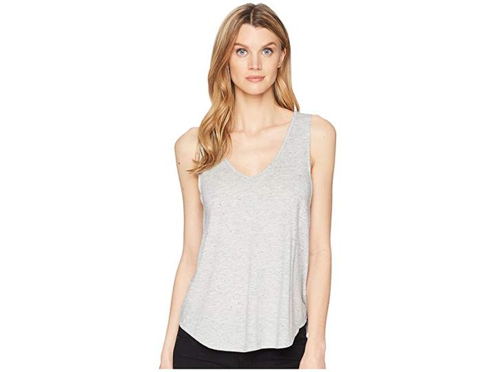 Lilla P V-neck Tank Top (grey Nep) Women's Sleeveless