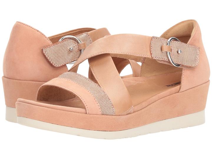 Earth Hibiscus (peach Silky Suede) Women's  Shoes