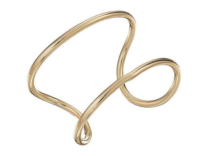 French Connection Wide Open Cuff Bracelet (gold) Bracelet