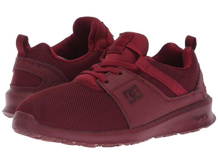 Dc Kids Heathrow (little Kid/big Kid) (burgundy) Girls Shoes