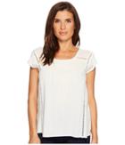 Ariat On The Go Top (egret) Women's Short Sleeve Pullover