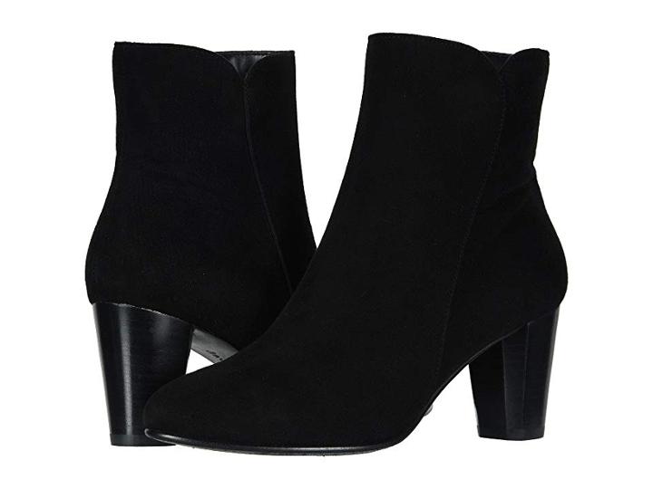 David Tate Alexa (black Suede) Women's Dress Pull-on Boots