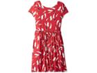 Polo Ralph Lauren Kids Sailboat Twist-back Dress (little Kids/big Kids) (nantucket Red/deckwash White) Girl's Dress