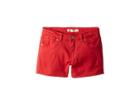 Levi's(r) Kids 710tm Super Skinny Fit Soft Brushed Shorty Shorts (little Kids) (poinsettia) Girl's Shorts