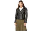 Bb Dakota Just Ride Vegan Leather Moto Jacket (black) Women's Coat