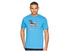 Life Is Good Americana Dog Cool Tee (marina Blue) Men's T Shirt