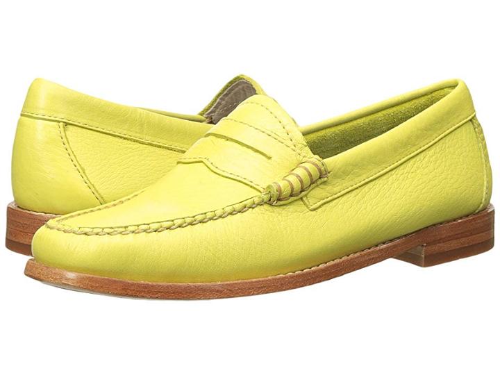 G.h. Bass & Co. Whitney Weejuns (limoncello Soft Tumbled Leather) Women's Shoes