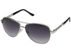 Guess Gf0321 (shiny Light Nickeltin/gradient Smoke) Fashion Sunglasses