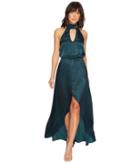 Show Me Your Mumu Karolina Collar Dress (dark Forest Silky Satin) Women's Dress