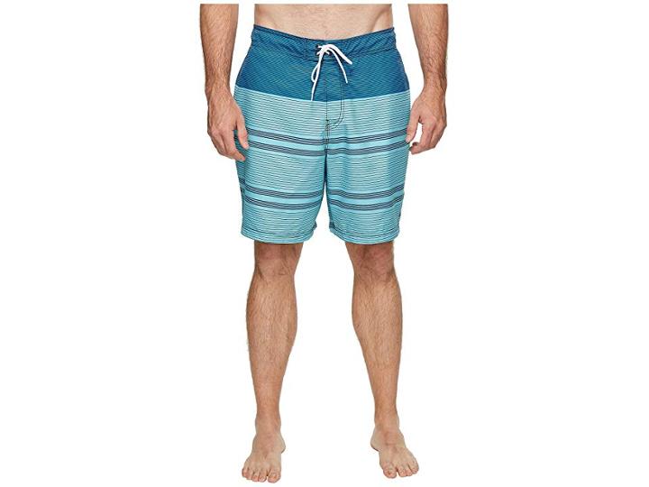 Nautica Big & Tall Big Tall Engineered Stripe Trunk (bali Bliss) Men's Swimwear