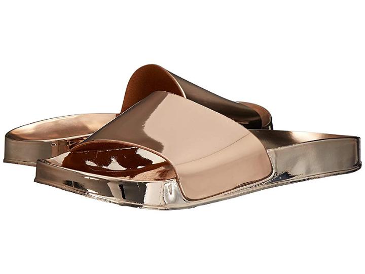 Dirty Laundry My Fav Metallic Pool Slide (rose Gold) Women's Shoes