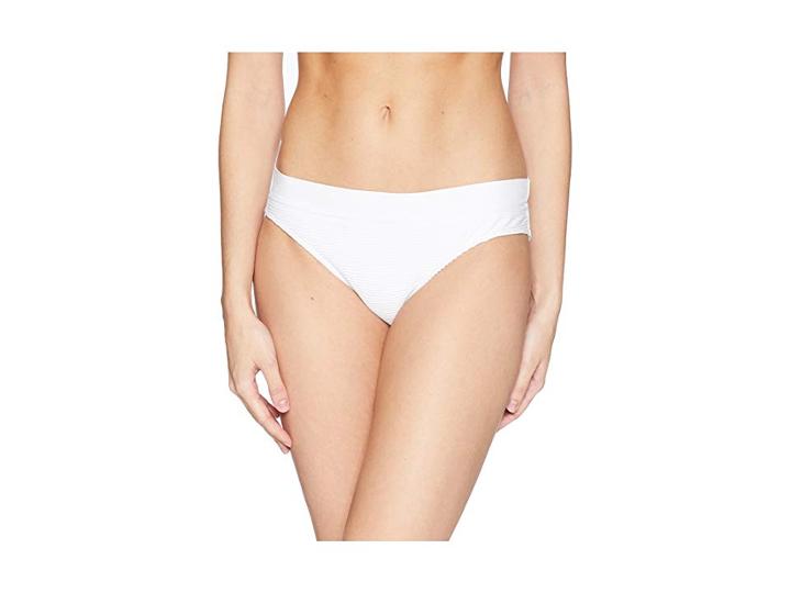 Lauren Ralph Lauren Rib/jersey Modern Hipster Bikini Bottom (white) Women's Swimwear