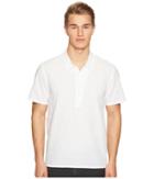 Billy Reid Mickey Short Sleeve Pullover Shirt (white) Men's Clothing